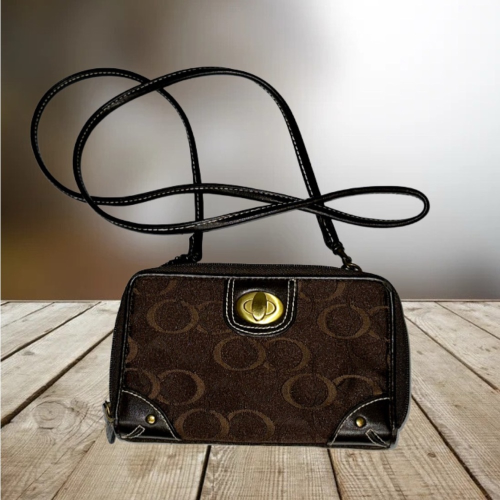Elegant Brown Cross Body/Wallet